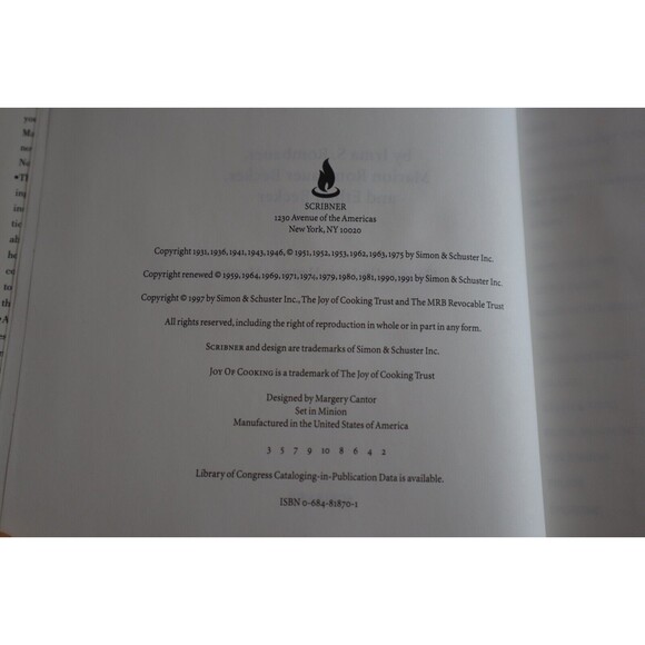 The All New All Purpose Joy of Cooking 1997 Cookbook Rombauer Becker Hardcover - Picture 5 of 12